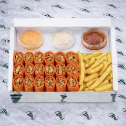 Jumbo Arabic Chicken Shawarma Plate Red Saj