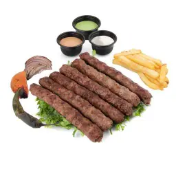 صحن كباب لحم 6 اسياخ.