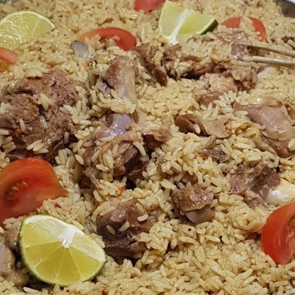 Meat Madghot with Rice
