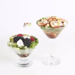 Mini Salads Cups Shaped with Glass Cups
