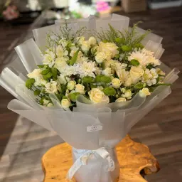 White Standing Bouquet