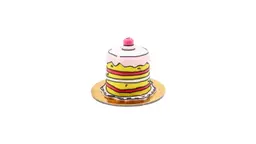 Comic Cake Round Red Velvet