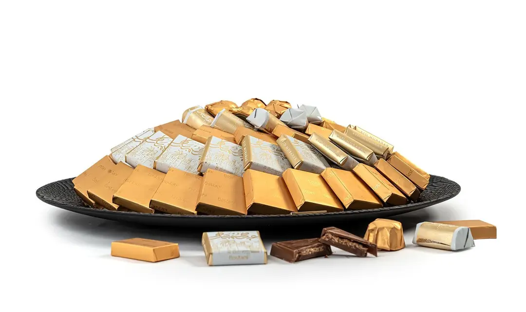 Large Circle Eid Mubarak Black Tray
