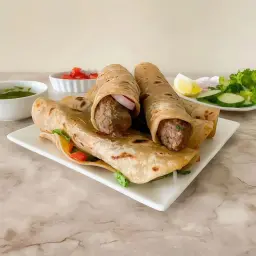 Beef Seekh Kabab Chatni Roll
