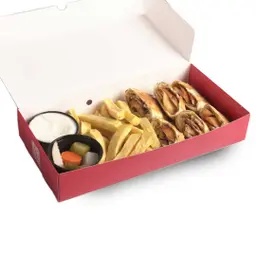 Arabic shawarma meal