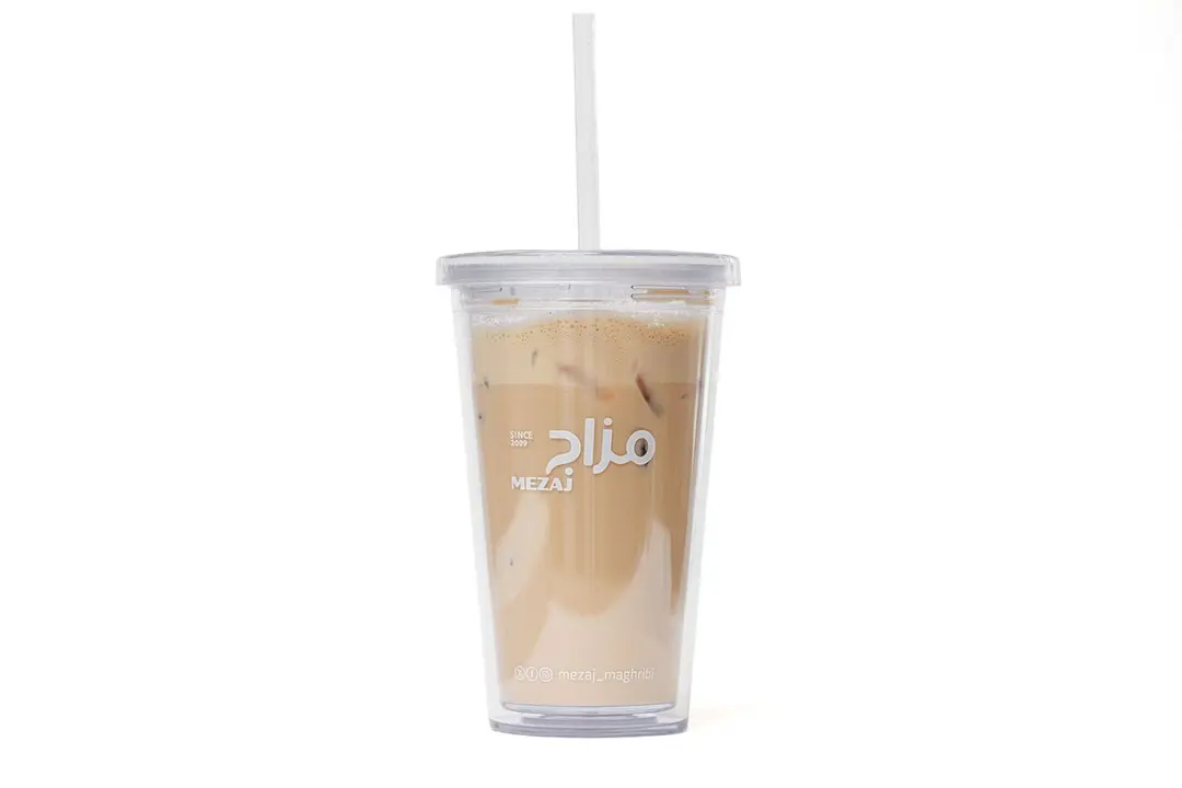 Ice Shaken White Mocha transparent cup