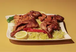 Whole BBQ Chicken With Smoked Rice