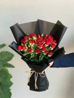 Red baby rose bouquet