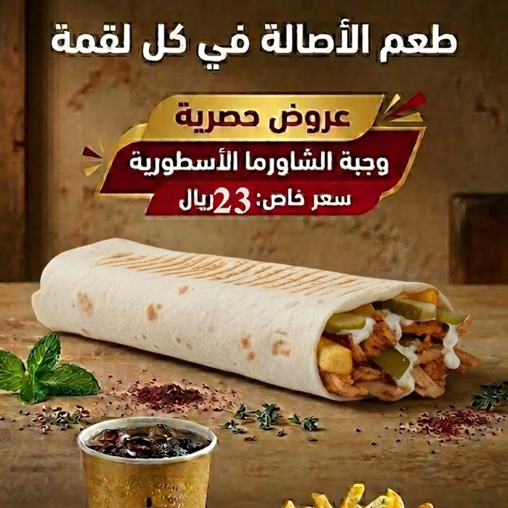 Lebanese Chicken Shawarma Meal Offer