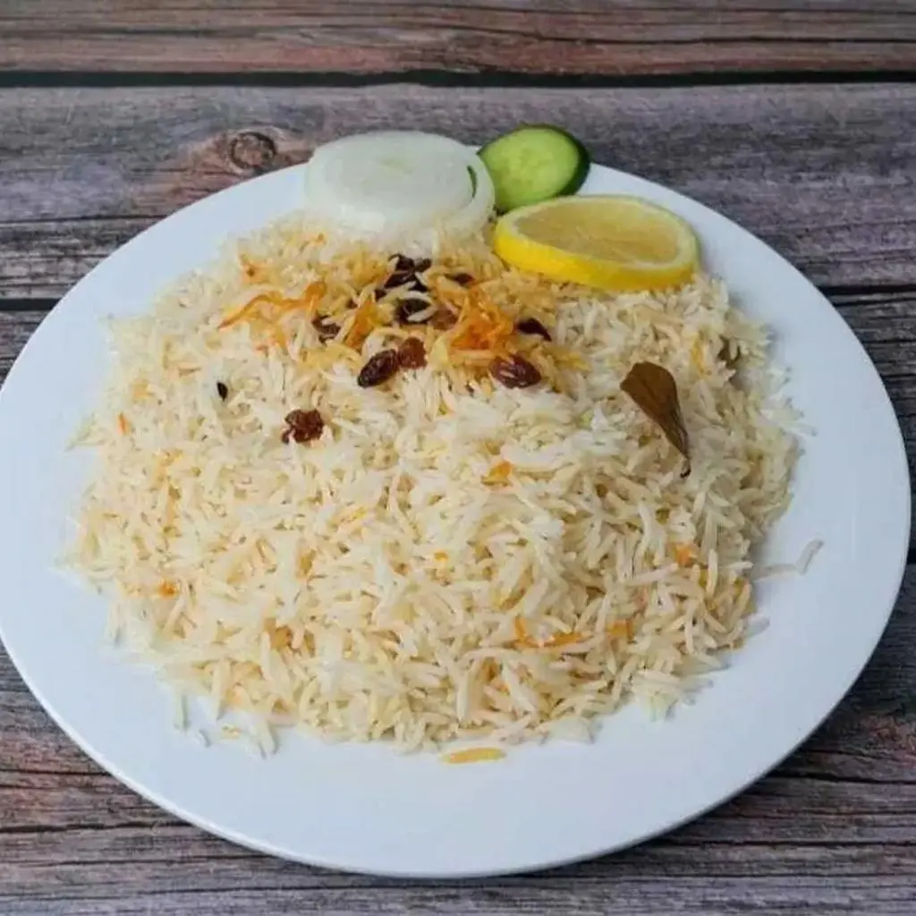 طبق أرز ابيض