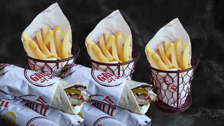 Gathering Charcoal Chicken Shawarma