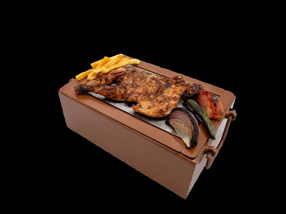 Charcoal chicken with rice