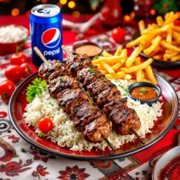 Lamb kebab combo