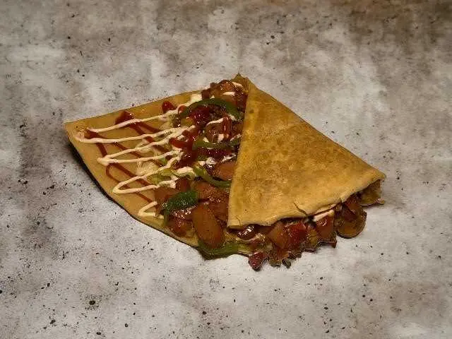 Spicy Mexican Hotdog Crepe Spicy