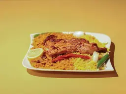 Half Whole BBQ Chicken With Mixed Rice
