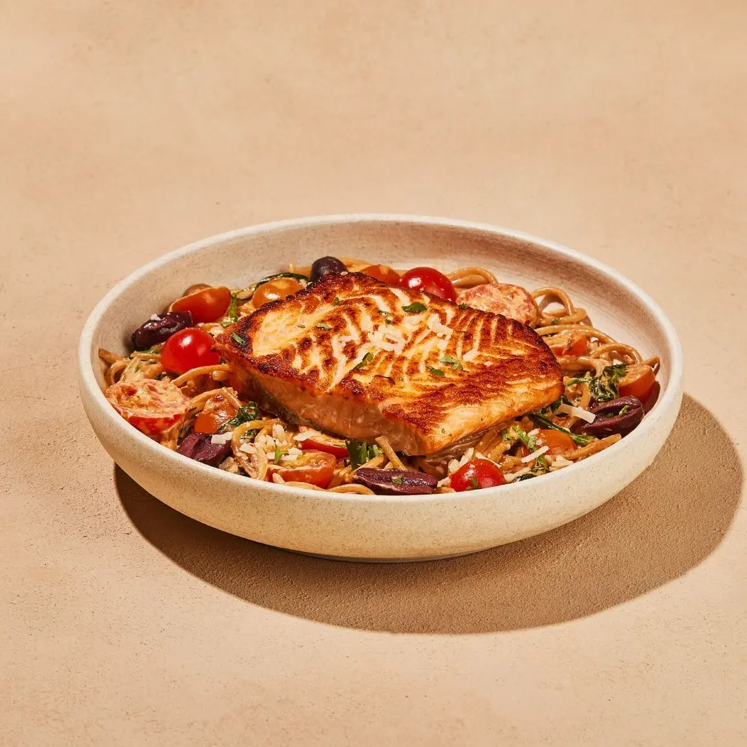 Tuscan Salmon & Spaghetti