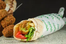 Plain falafel sandwich