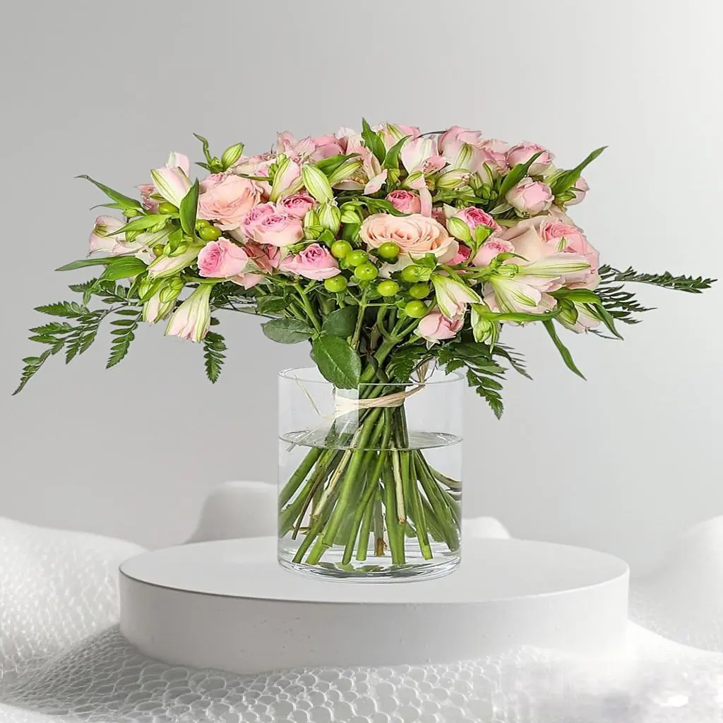 Valuable Pink Flower Buds Vase