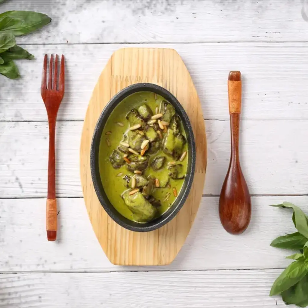 Beef with Pesto Sauce