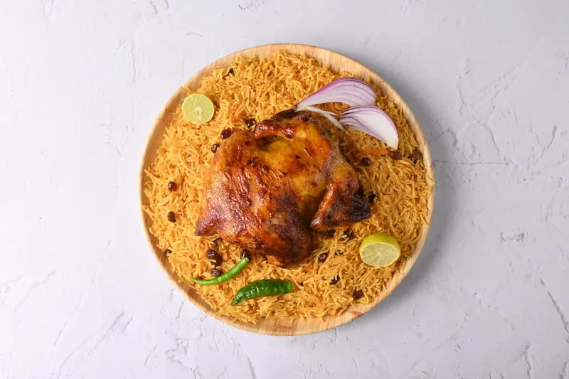 Whole - Grilled chicken with rice
