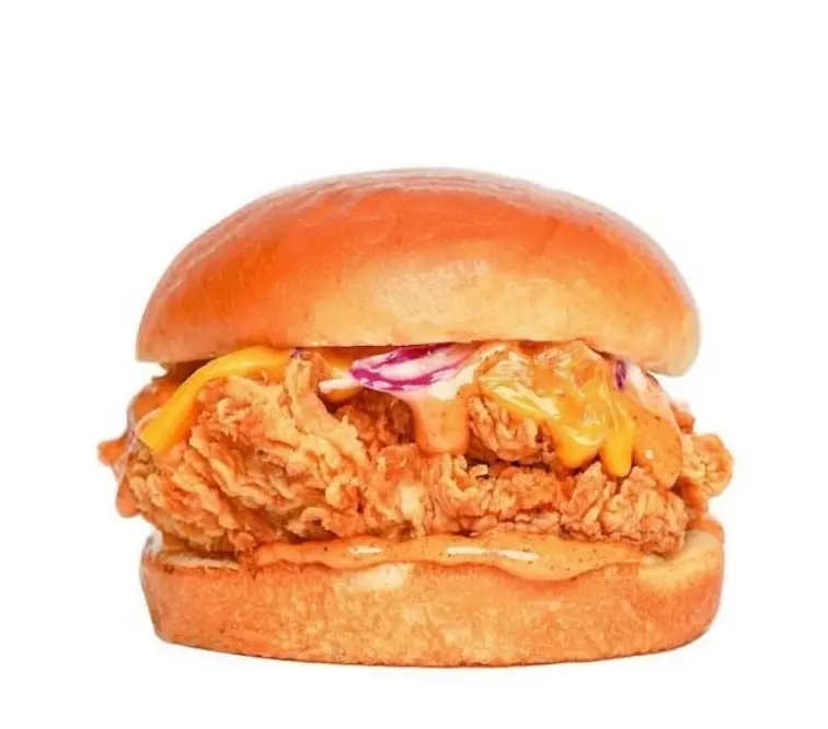 Chicken maple burger
