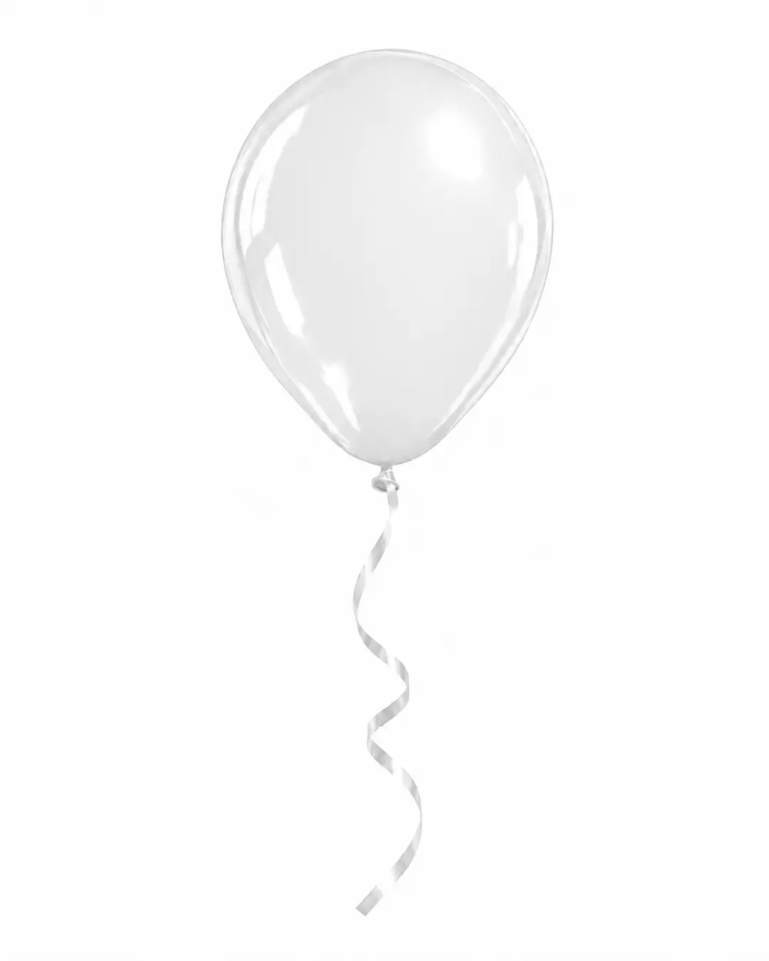 White Helium Balloon