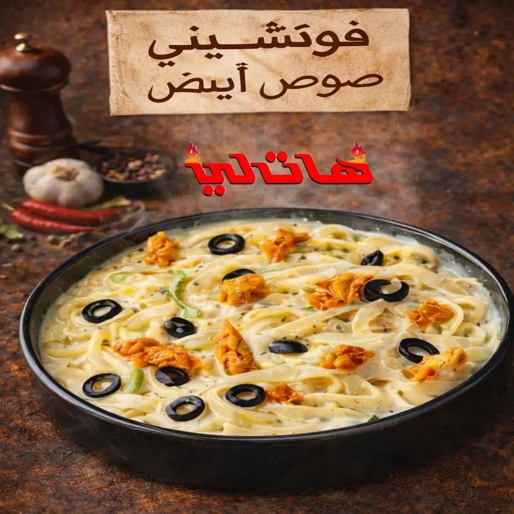 فيتوتشيني بالصوص الأبيض