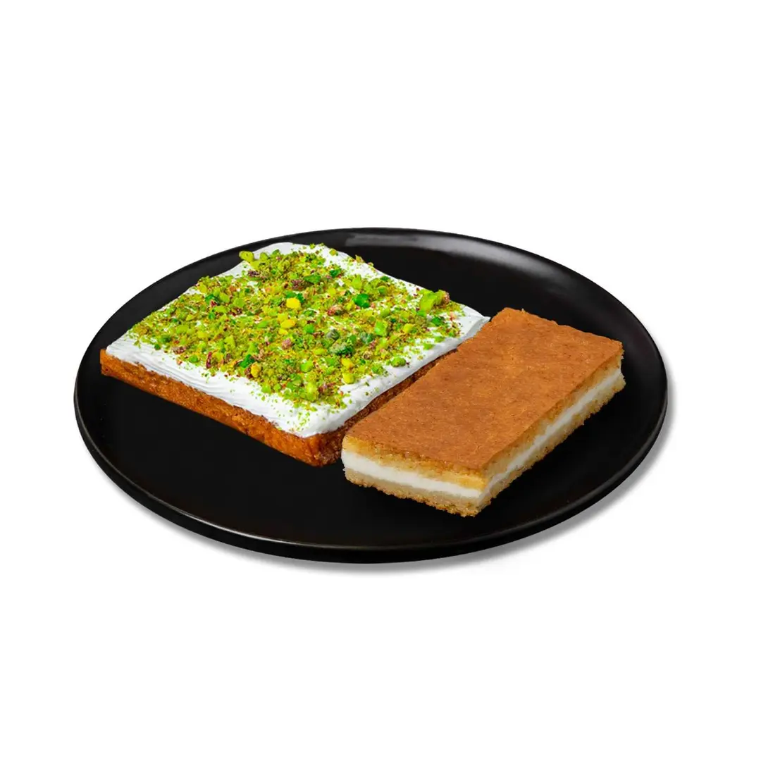 Aish Alsaraia & basbousa cream