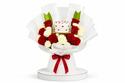 Flower Bouquet And Cake