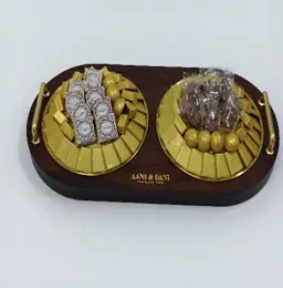 صينية عيد بقشرة بنية غير لامعه