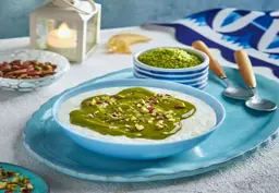 Rice with milk, Italian pistachio and pistachios