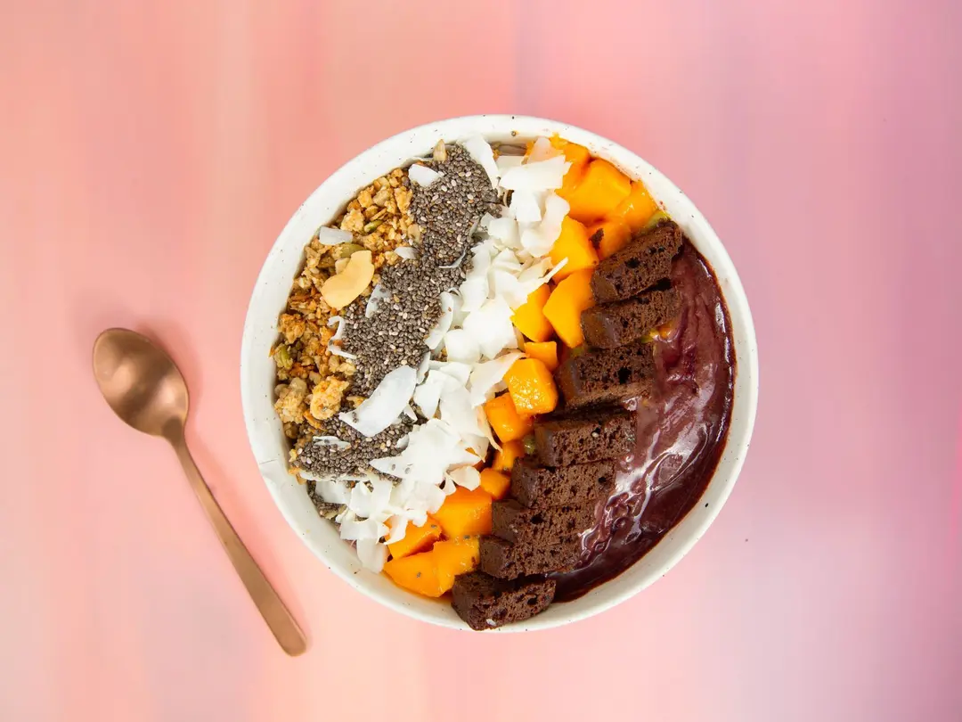 Mango Brownie Acai Bowl