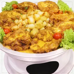 Roll Fish with Potato Balls Heater