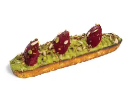 Beetroot Hummus Toast