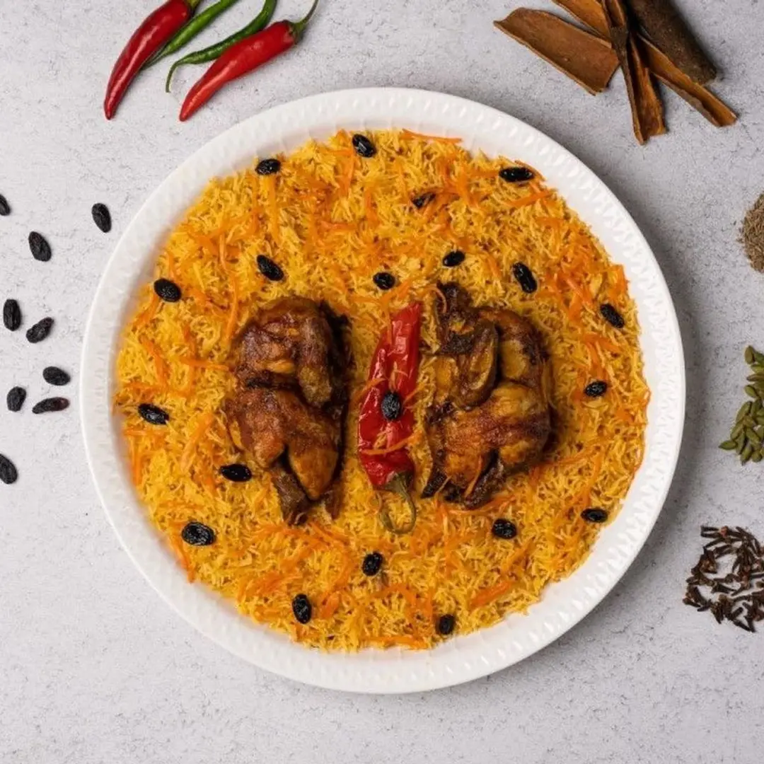 حبه دجاج شواية رز بخاري