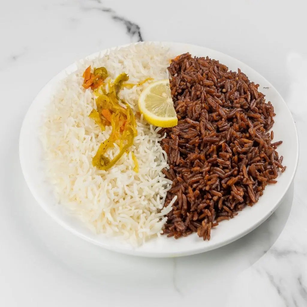 Mixed Sayadiyah and White Rice