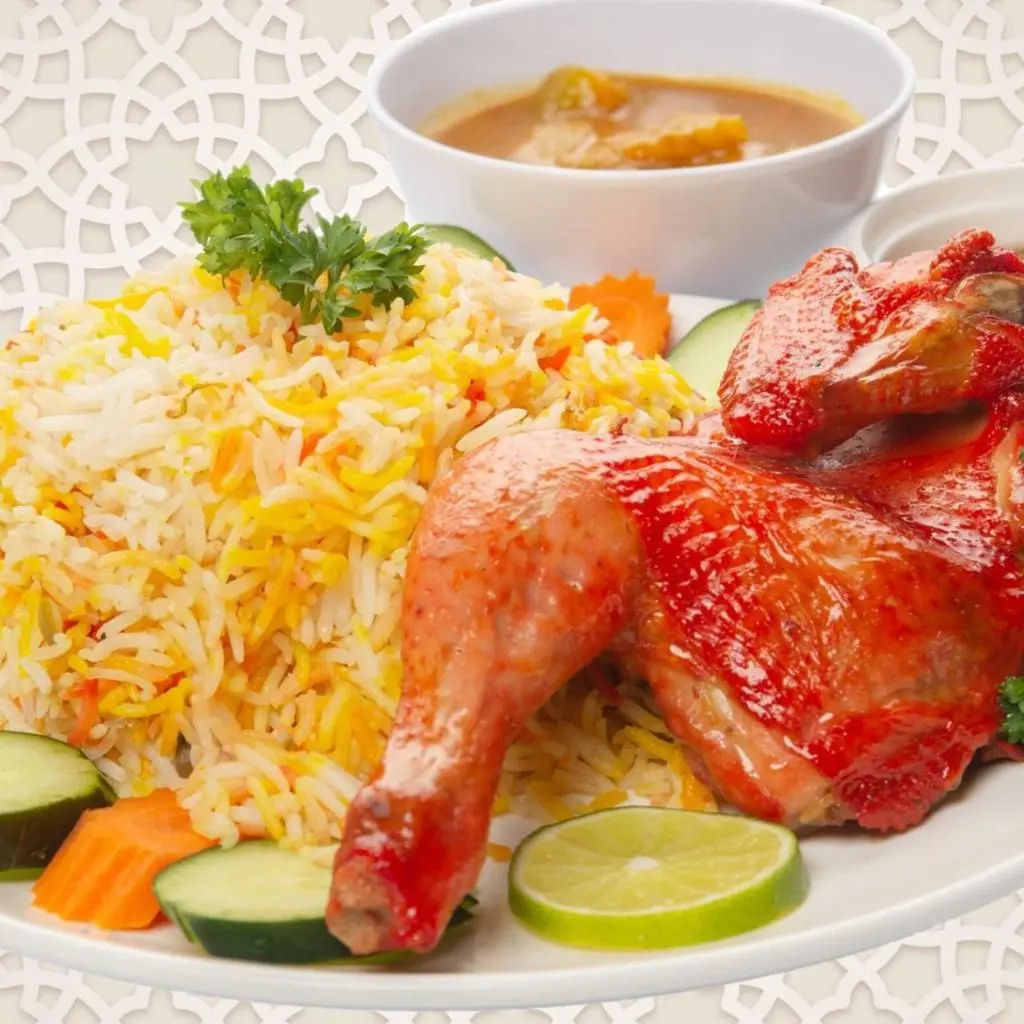 مندي دجاج مع الرز