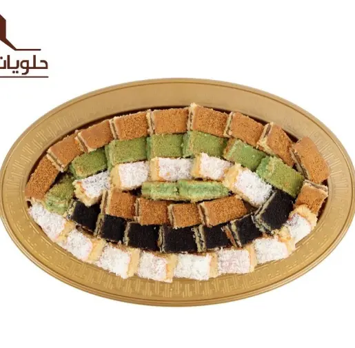 حلا بسبوسة اشكال وسط