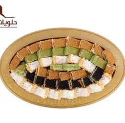 حلا بسبوسة اشكال وسط
