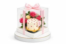 Gift box with cake