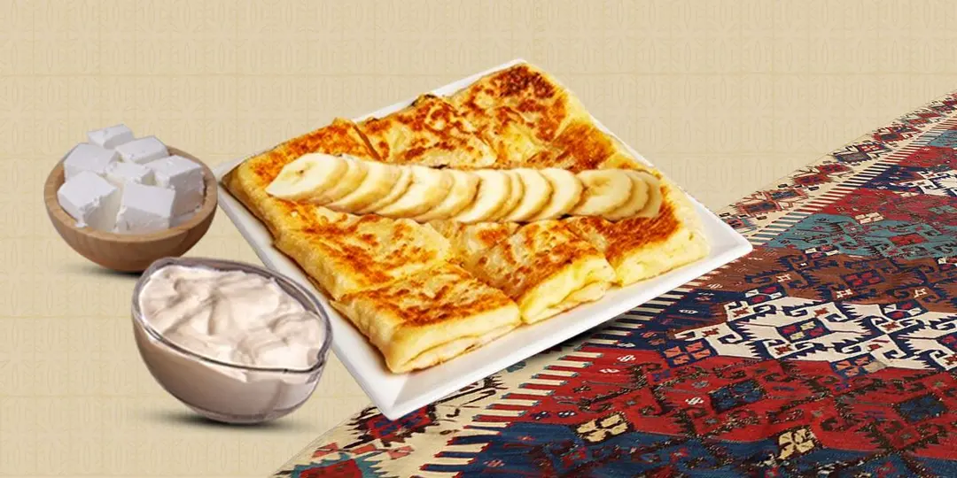 مطبق حلو موز وقشطة