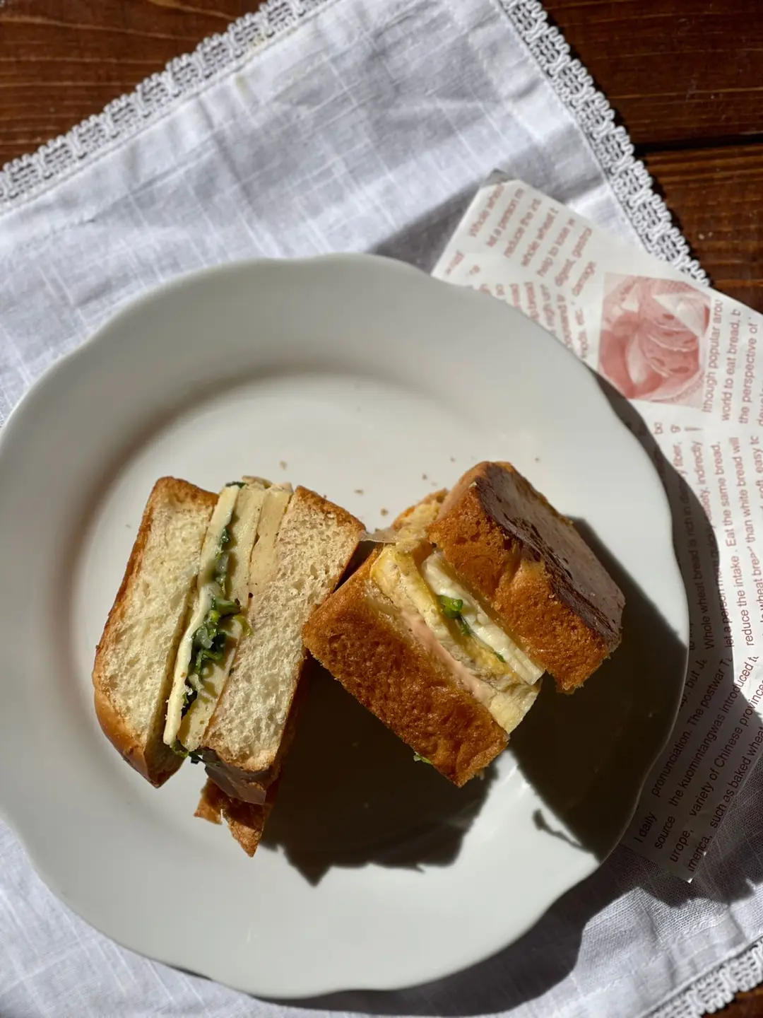Cheese Omelette Brioche