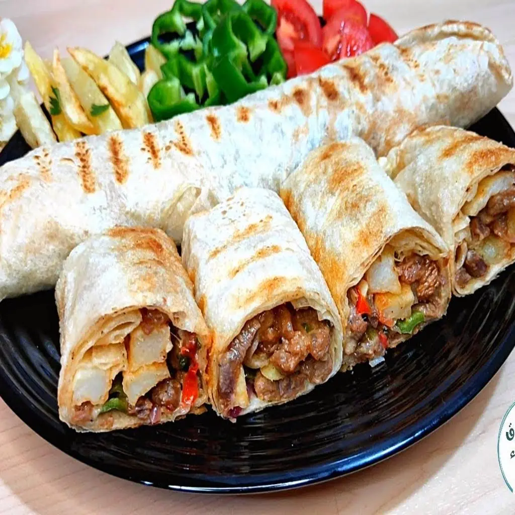 Meat Shawarma with Shami Bread