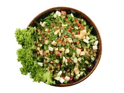 Asmaa salad with halloumi