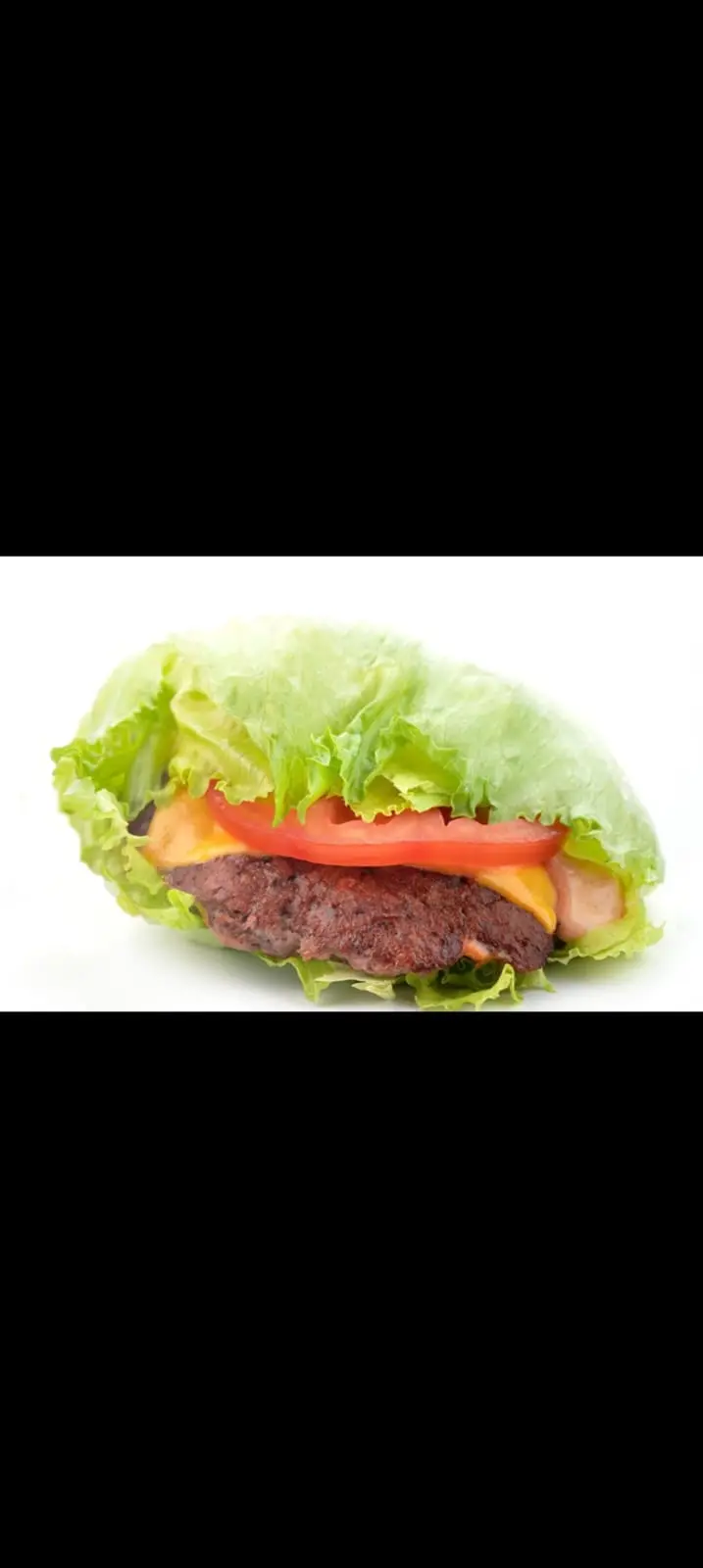 Keto meal of meat and lettuce