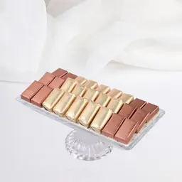 Rectangular vase, chocolate wrappers, 400 grams