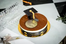 Tiramisu Cake with Graduation Hat