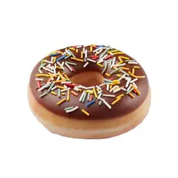 Choco iced with sprinkles