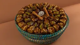 Stuffed date basket 745g