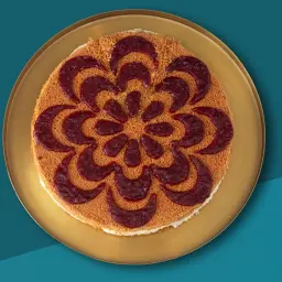 كنافة بالجبن مع التوت الأحمر كيلو